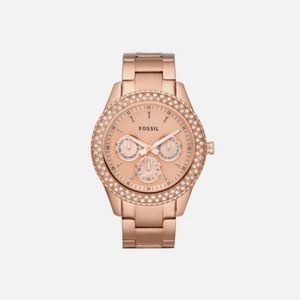 Rose Gold Fossil Watch